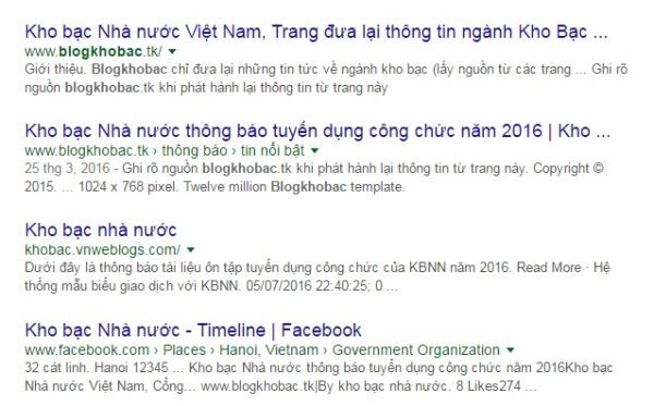 Nhan nhản website, tài khoản xã hội giả mạo Kho bạc Nhà nước