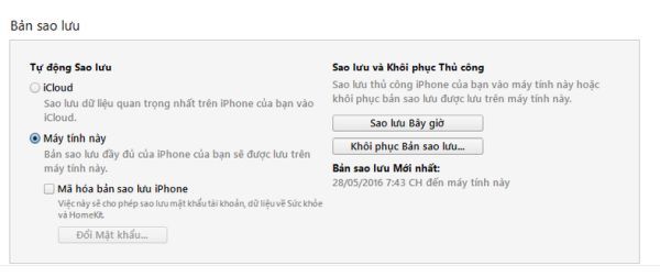 khôi phục mật khẩu màn hình khoá iPhone