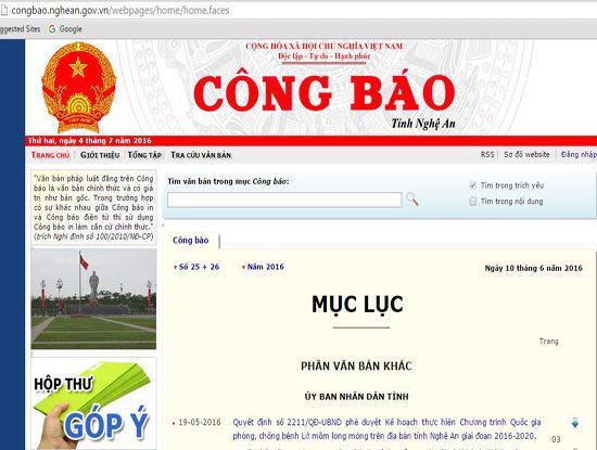 Hàng loạt website chính thức của nhiều cơ quan tỉnh bị gắn link ẩn