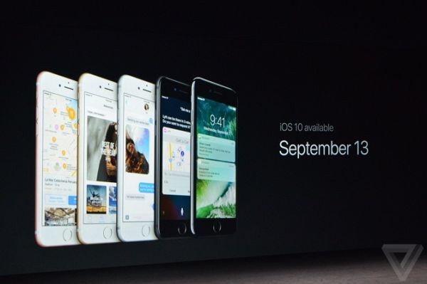 iOS 10 sẽ phát hành chính thức vào ngày 13/9