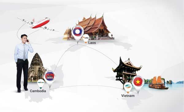 Viettel, Cước roaming, cước chuyển vùng quốc tế, khu vực Đông Dương, 