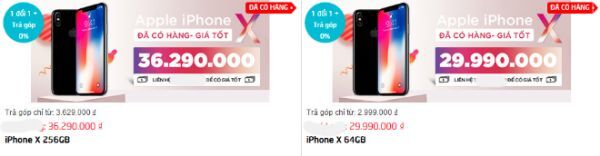 iphone x giam gia manh tai viet nam, tut moc 30 trieu dong hinh anh 1