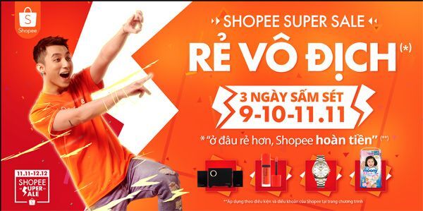 hương mại điện tử, khuyến mãi, mua sắm trực tuyến, Shopee, Shopee Super Sale,