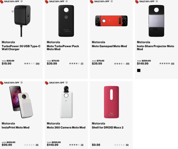 Một loạt phụ kiện Moto Mods được Verizon giá giảm 50% trong dịp Black Friday