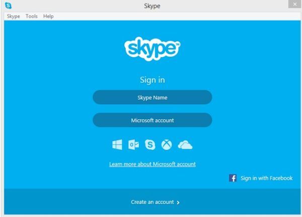Microsoft bỏ tùy chọn đăng nhập Skype bằng Facebook vào năm 2018