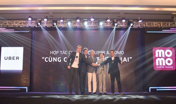 thanh toán di động, thanh toán điện tử, Uber, Momo, ví Momo, Ví điện tử Momo,