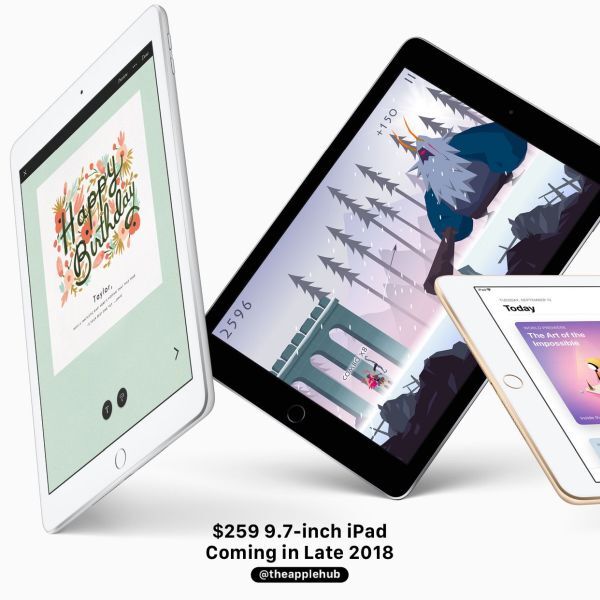 Apple sẽ phát hành phiên bản iPad giá rẻ trong năm 2018