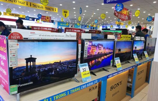 doanh số tivi màn hình phẳng đi xuống tại Mỹ và Trung Quốc