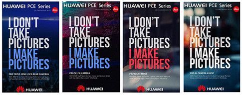 Nội dung thông điệp quảng cáo công nghệ camera trên phiên bản mới của dòng P từ Huawei