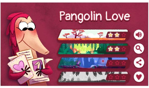 Google dành tặng mini game Valentine cho Tê tê