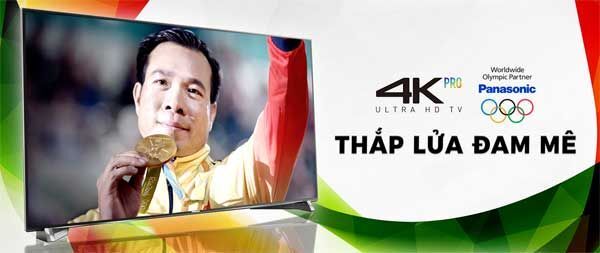  Panasonic, Tivi 4K, Tivi Panasonic, Panasonic Việt Nam, Hoàng Xuân Vinh, xạ thủ Hoàng Xuân Vinh, huy chương vàng Olympic, 