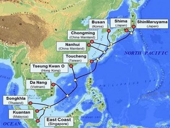 cáp quang AAG, cáp quang biển, cáp quang internet, đứt cáp quang biển, viettel, google, facebook