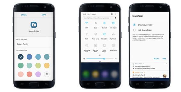 Bộ đôi Galaxy S7 và S7 edge có thêm tính năng Secure Folder (thư mục bảo mật)