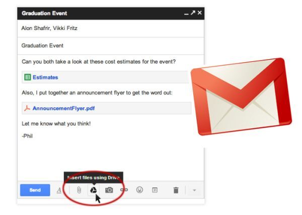 Gmail tăng dung lượng cho file đính kèm trong mail lên đến 50MB