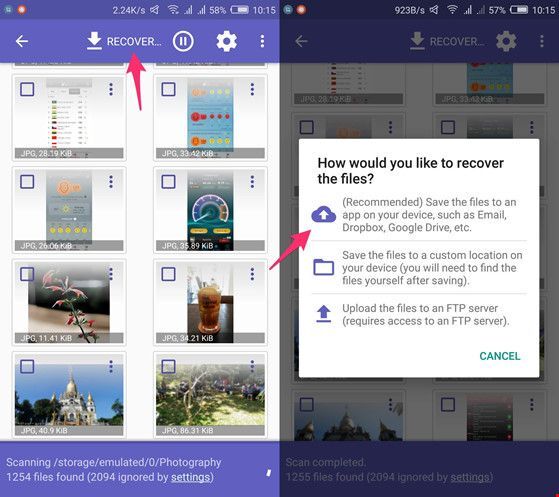 DiskDigger photo recovery: Khôi phục dữ liệu đã xóa trên smartphone