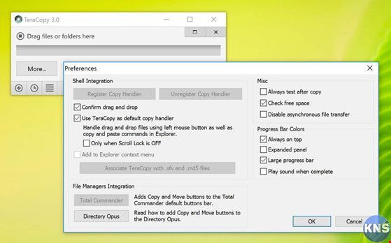TeraCopy: Tăng tốc sao chép tập tin trên Windows