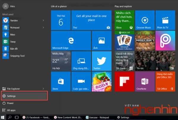 Reset Windows 10