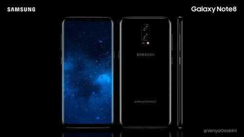 [Concept Galaxy Note 8] Màn hình vô cực 6,4 inch cùng hệ thống camera kép