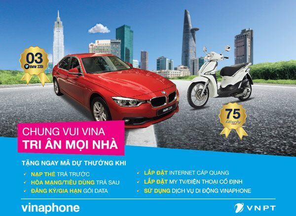 VNPT, khuyến mãi, Vinaphone, BMW, xe hơi BMW, BMW 330i, 