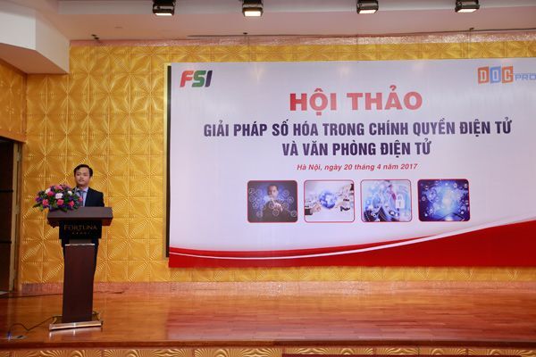 số hóa tài liệu, chính quyền điện tử, DocPro, Công ty FSI, lưu trữ tài liệu, FSI, văn phòng điện tử,