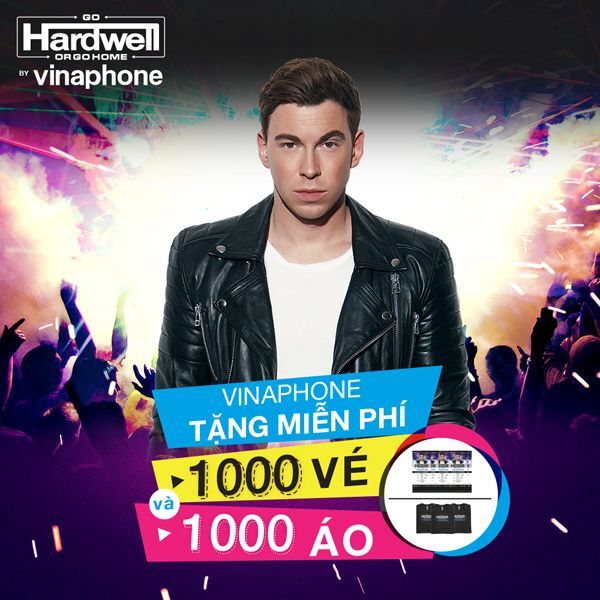 khuyến mãi, âm nhạc, VNPT VinaPhone, ngày hội âm nhạc, show Hardwell, Show Hardwell by VinaPhone,