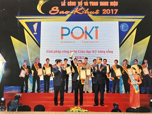 Giải pháp của Tổ chức Giáo dục và Đào tạo POKI Tân Á Châu nhận Danh hiệu Sao Khuê 2017