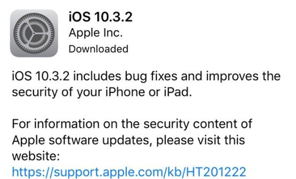 Bản cập nhật cho iOS 10.3.2 tăng cường an ninh và giảm mức hao pin