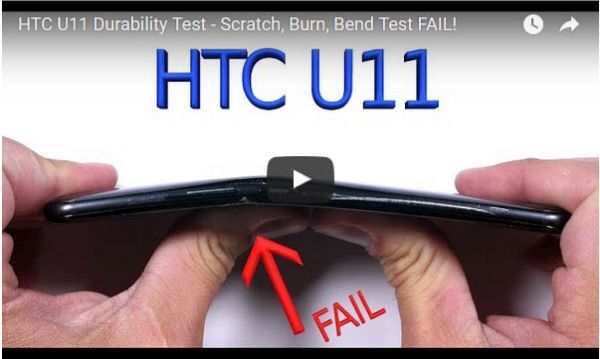 [Video] HTC U11 có thiết kế dễ bị tổn thương