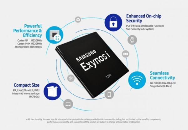 Samsung sản xuất loạt chip Exynos i T200 dành cho thiết bị IoT