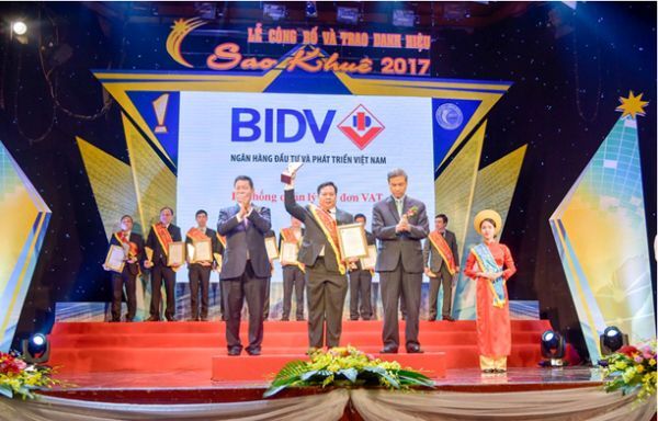 BIDV 3 lần liên tiếp nhận Danh hiệu Sao Khuê