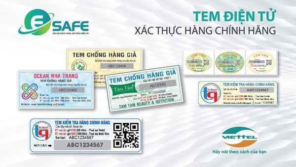 Viettel, xuất xứ sản phẩm, Esafe, tem điện tử,