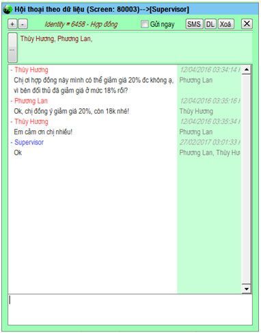 Sao Khuê, phần mềm quản lý, Phần mềm Hiệu Quả Xanh, GREEN EFFECT, Sao Khuê 2017, ERP-Life, Hiệu Quả Xanh, Hội thoại theo dữ liệu, record dữ liệu, 