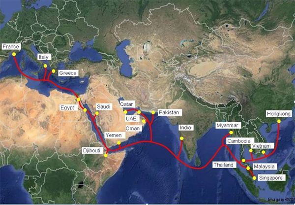 Viettel, cáp quang biển, AAE-1, cáp quang biển AAE-1,