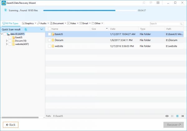 Phục hồi dữ liệu miễn phí với EaseUS Data Recovery