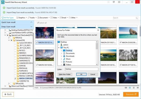 Phục hồi dữ liệu miễn phí với EaseUS Data Recovery