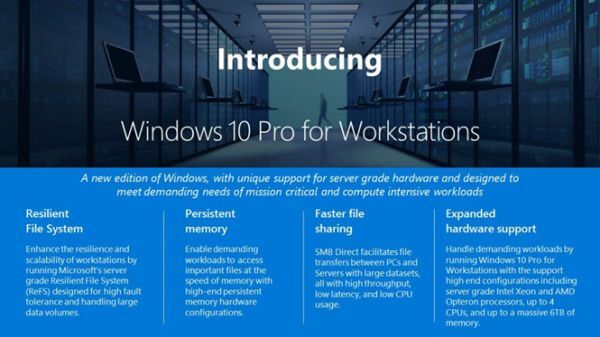 Windows 10 Pro cho các máy trạm tích hợp các tính năng cao cấp và cần đến phần cứng mạnh mẽ /// Ảnh: Reuters