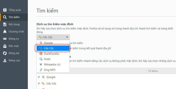 Mozilla tích hợp công cụ tìm kiếm tiếng Việt Cốc Cốc vào trình duyệt Firefox