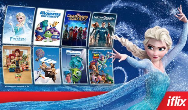 Các nội dung của Disney hiện đã có mặt trên dịch vụ iflix
