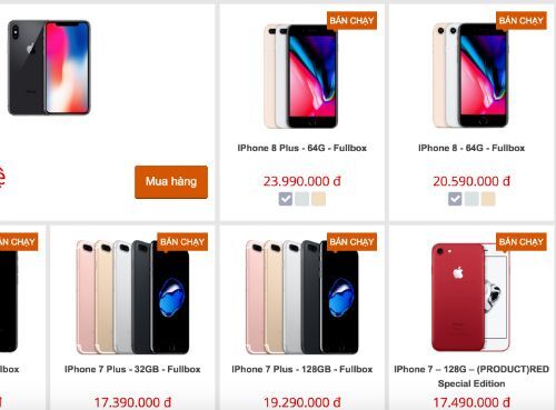 Giá bán iPhone 8 và 8 Plus xách tay trong ngày đầu về Việt Nam không còn cao như mọi năm.