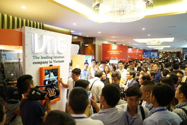 Không gian trải nghiệm VNG tại ICT Summit 2017.
