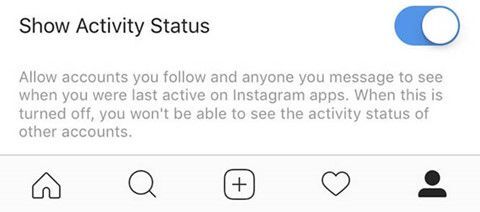 Tắt Show Activity Status để tránh bị phát hiện bạn online Instagram gần nhất khi nào