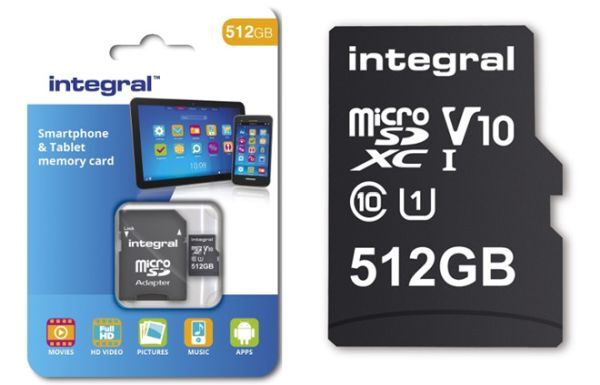 Thẻ nhớ 512 GB đầu tiên thế giới cho smartphone