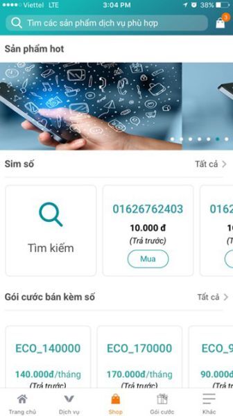 Ứng dụng di động, Viettel, viễn thông, My Viettel, chăm sóc khác hàng, 