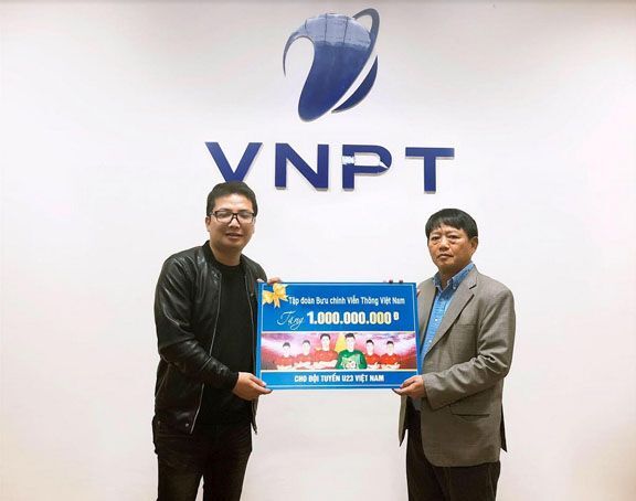 Tập đoàn VNPT tặng 1 tỷ đồng cho đội tuyển U23 Việt Nam