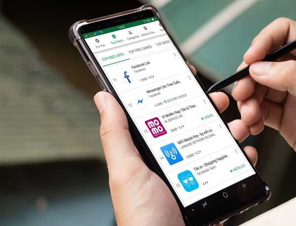 Google Play, Ứng dụng di động, Ví điện tử, ứng dụng tài chính, ví Momo, Top Free Finance, 
