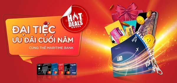 Thẻ tín dụng, Maritime Bank, iPhone XS Max, hoàn tiền chi tiêu thẻ, 