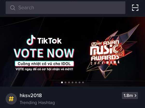 TikTok là kênh Bình chọn chính thức cho Giải thưởng Âm nhạc Châu Á MAMA 2018