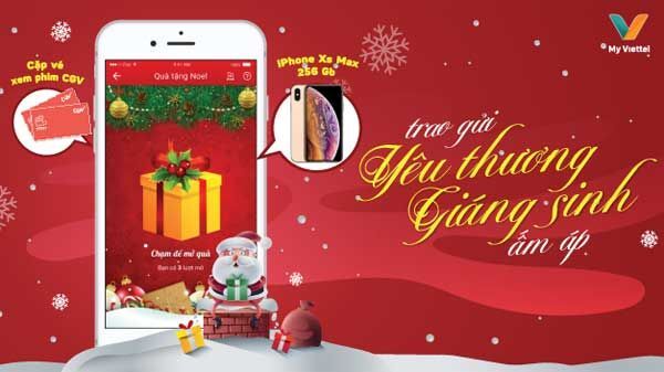 My Viettel tặng quà Giáng sinh cho khách hàng qua ứng dụng