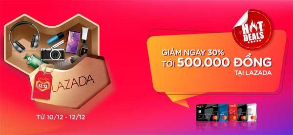 ưu đãi, Lazada, MasterCard, Maritime Bank, ưu đãi chủ thẻ, 