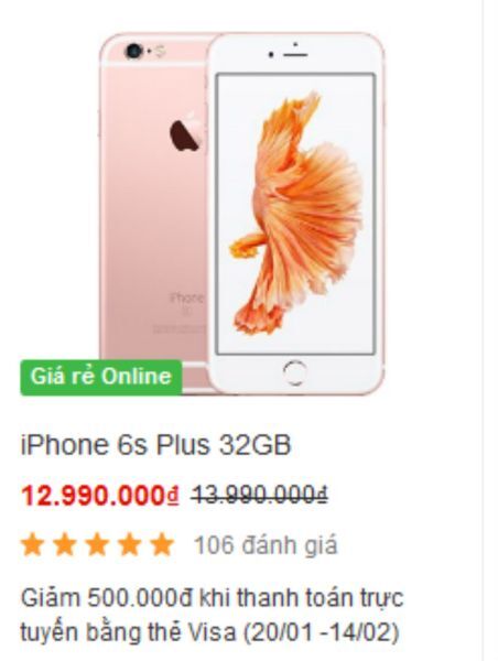 iPhone 6s Plus và Galaxy A7 đồng loạt giảm giá